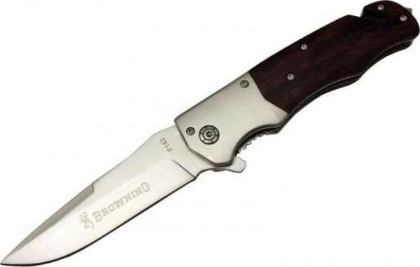 İsme Özel Browning Ahşap Kurtarma Çakısı F142 23 cm  - Image 1