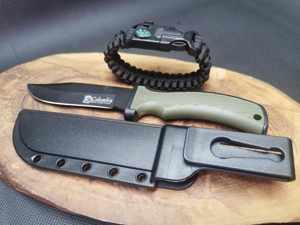 Kamp Outdoor 21 cm Avcı Bıçağı ve Paracord Bileklik Seti  - Image 1
