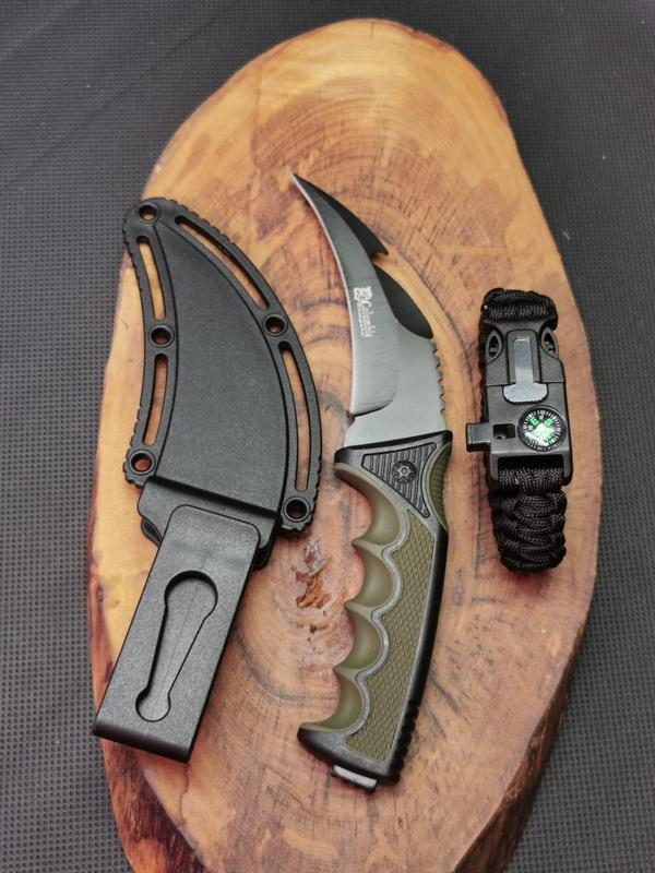 Kamp Outdoor 21 cm Kılıflı Oval Avcı Bıçağı Seti  - Image 1