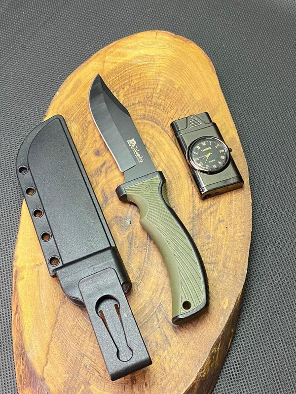 Kamp Outdoor 21 cm Avcı Bıçağı + Saat Çakmak Seti - Image 1