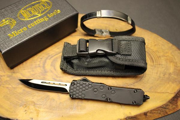 Microtech 14 cm Mini İçten Çıkmalı Çakı Komple Çelik - Image 1