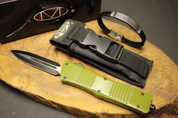 Microtech 22 cm Hardal Renk İçten Çıkmalı Çakı - Image 1