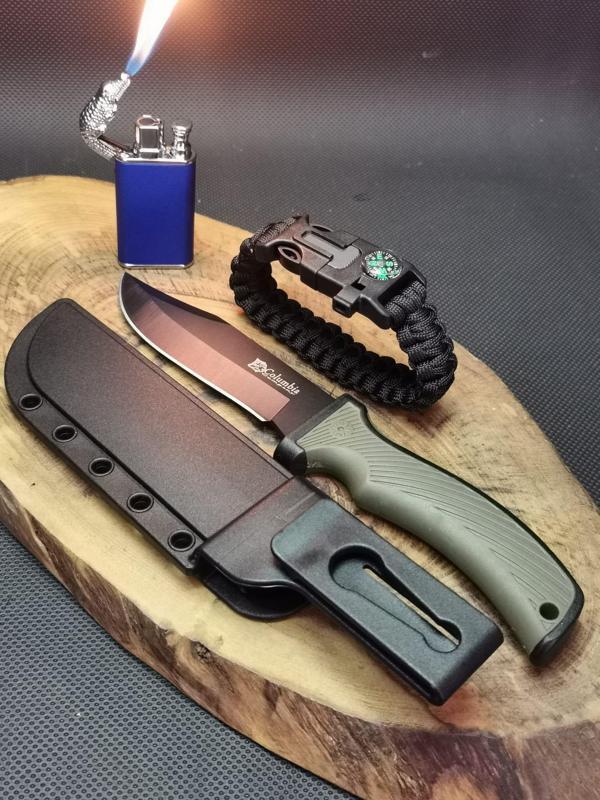 Kamp Outdoor 21 cm Avcı Bıçağı ve Ejder Çakmak Seti  - Image 1