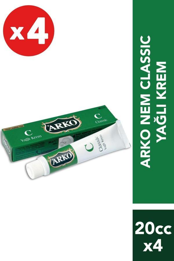 ARKO Klasik Yağlı Krem 20 Cc 4'Lü Set - Image 1