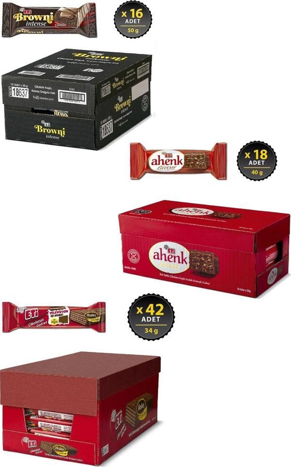 Eti Browni Intense - Ahenk Gurme - Çikolatalı Gofret Avantaj Pak - Image 1