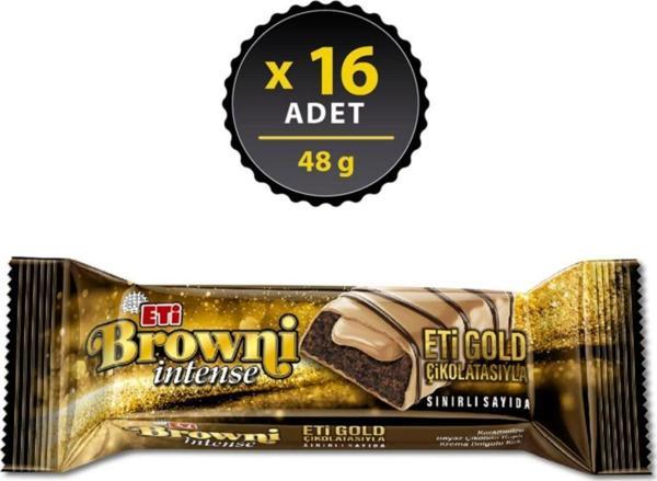 Eti Browni İntense Gold Çikolatalı Kek 48 g x 16 Adet - Image 1