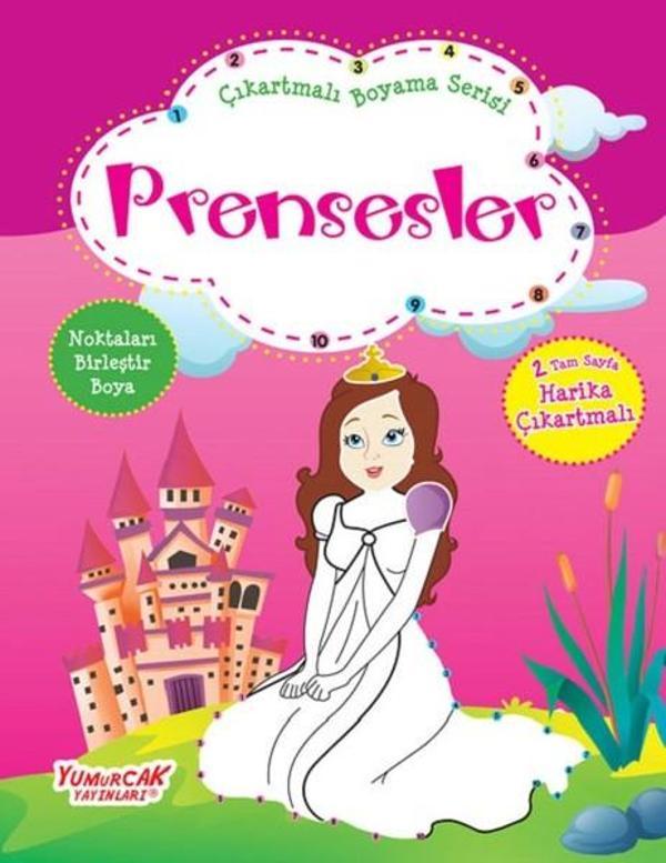 Prensesler-Çıkartmalı Boyama Serisi - Yumurcak Yayınları - Image 1