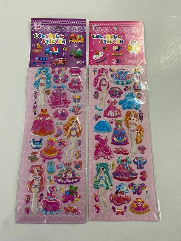 BONBON 2'li Giydirmeli Renkli Kabartmalı Lüks Sticker - Image 1