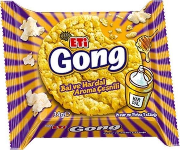 Eti Gong Bal Ve Hardal Aroma Çeşnili 34 G*18 - Image 1