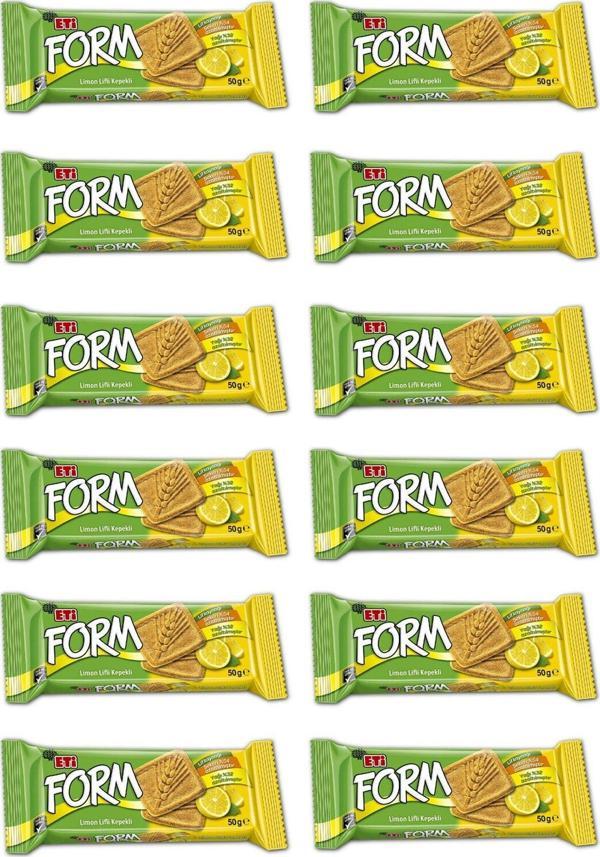 Eti Form Limon Lifli Kepekli Bisküvi 50 G X 12 Adet - Image 1