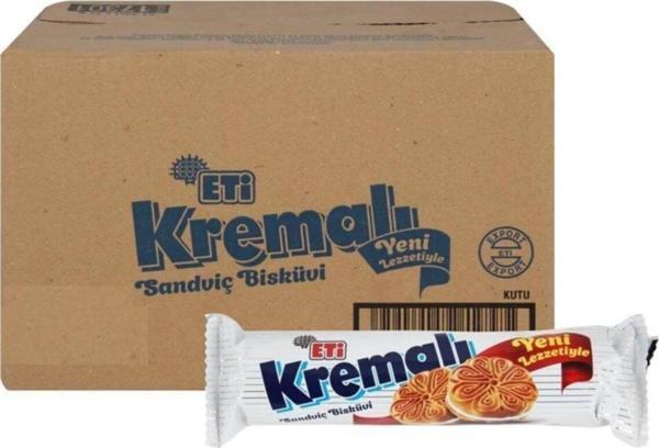Eti Kremalı Sandviç Bisküvi 77 Gr. X 24 Adet - Image 1