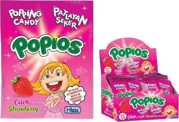 Hleks Patlayan Şeker Popios 40 Adet Çilek - Image 1