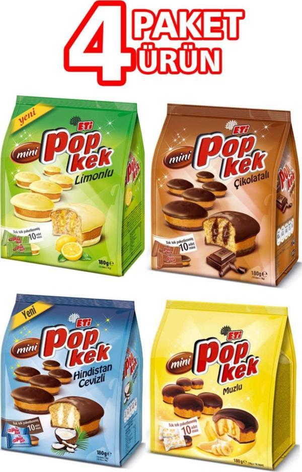 Eti Popkek Mini 10lu 4 Çeşit 4 Paket - Image 1