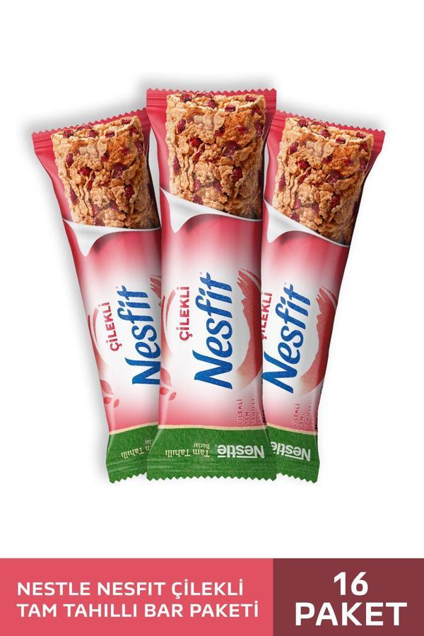 Nestle Nesfit Tam Tahıllı Çilekli Bar 16x23,5 G - Image 1