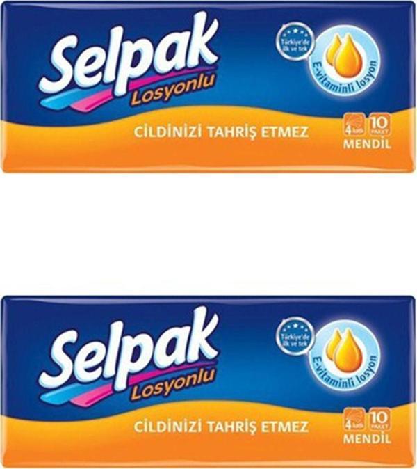 Selpak Losyonlu Mendil 10'lu Paket 2'li - Image 1
