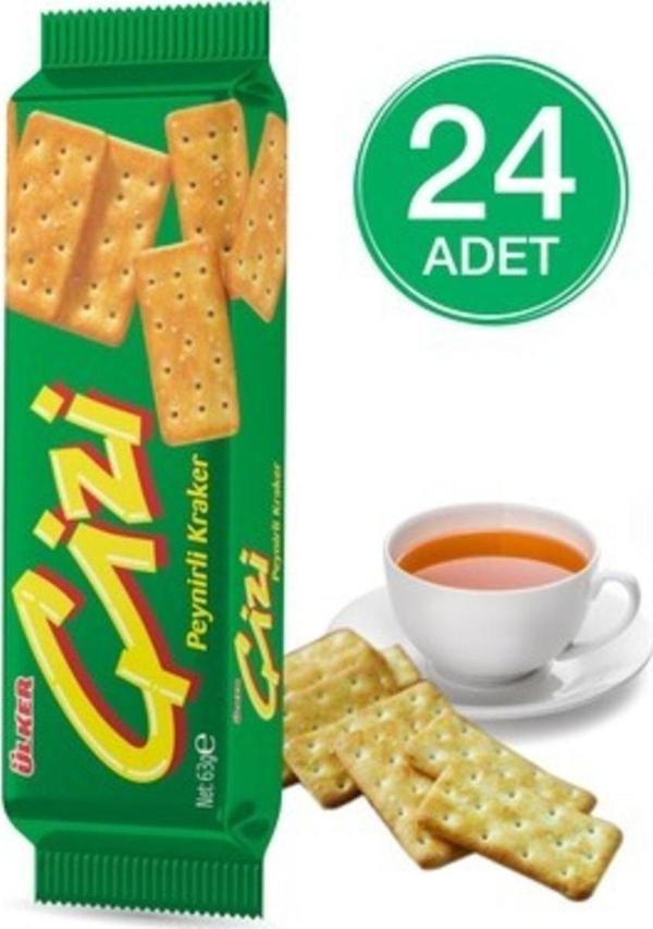 Ülker Çizi Zeytinyağlı Kraker 70 Gr * 24 Adet - Image 1