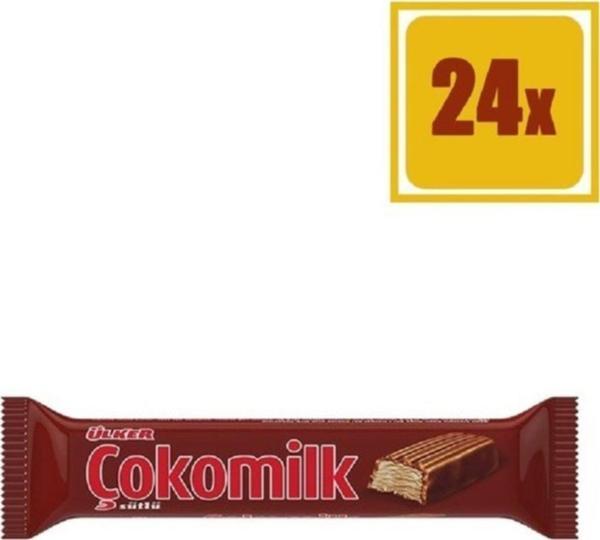 Ülker Çokomilk Sütlü Çikolata 24 Gr 24'lü Set - Image 1