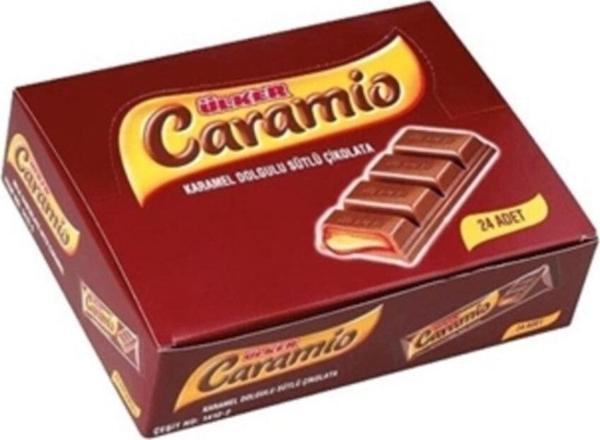 Ülker Caramio Karamel Dolgulu Sütlü Çikolata 8 Gr X 24'lü - Image 1