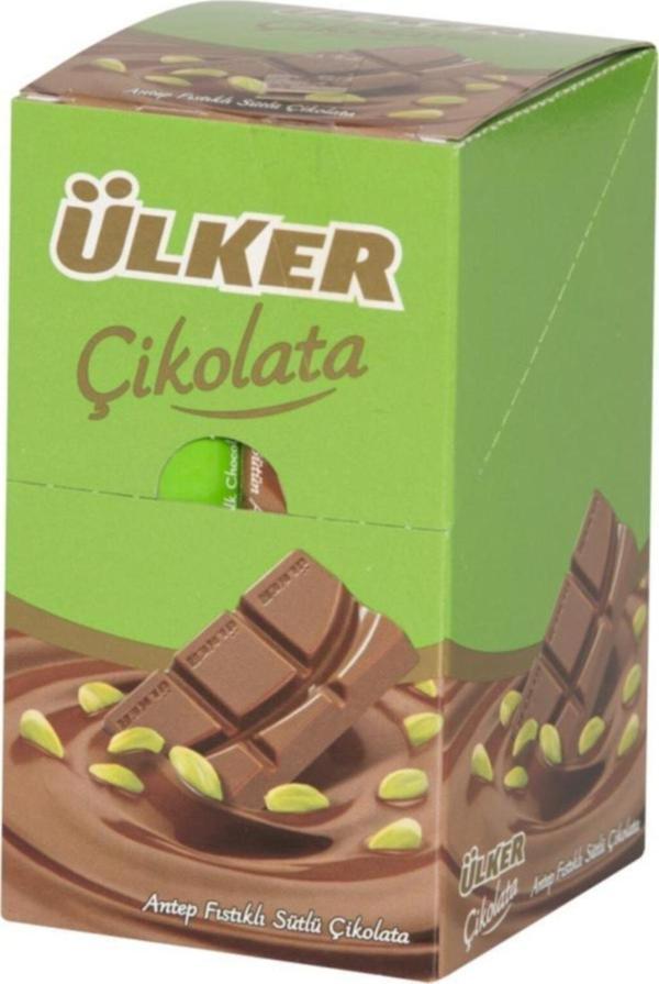 Ülker Çikolata Antep Fıstıklı 32 Gr (12 Adet) - Image 1