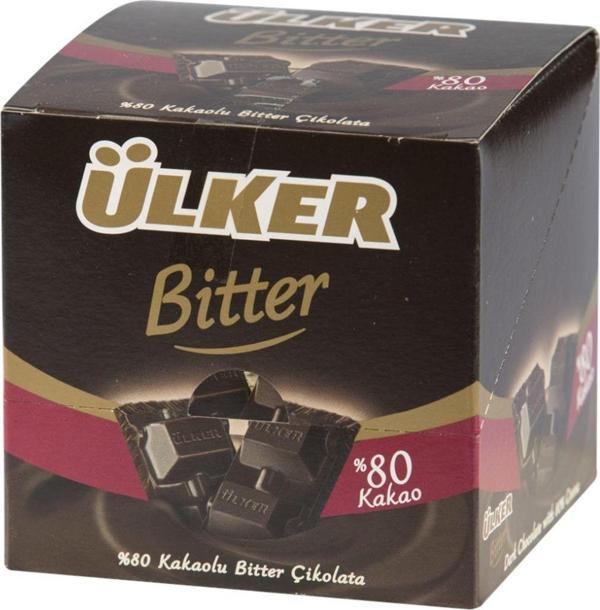 Ülker Çikolata Kare Bitter %80 Kakao 70 Gr (6 Adet) - Image 1