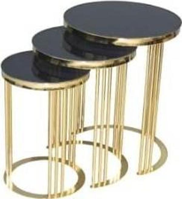 Brc Zigon 17538 C Gold renk Kaplama Kırılmaz Temper Siyah cam El Yapım El Yapım - Image 1
