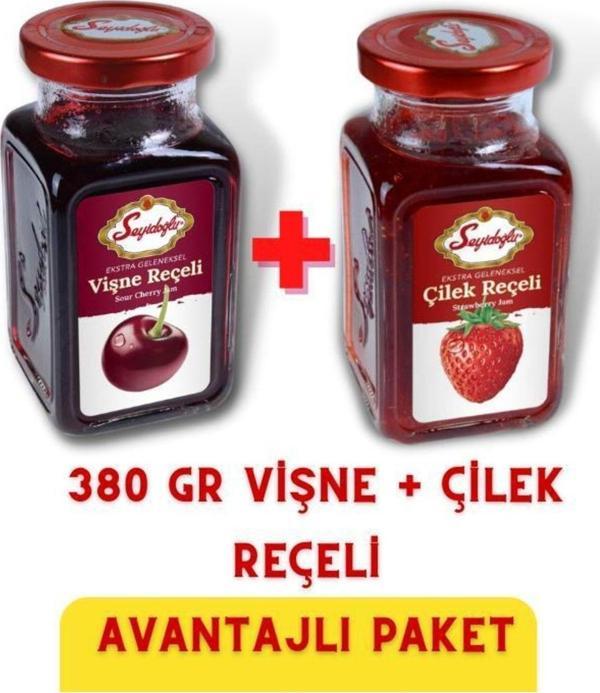 Seyidoğlu 380  gr Vişne  +  Çilek Reçeli Ikili Paket - Image 1