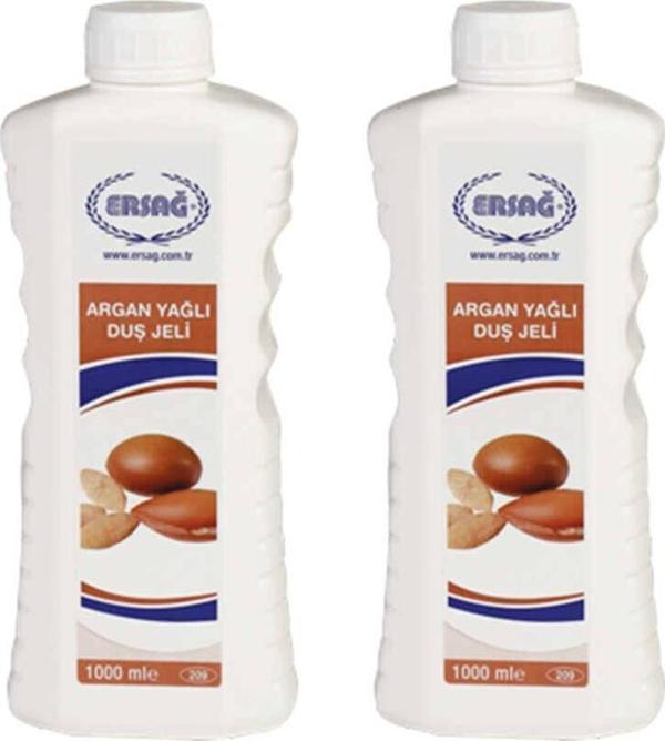 Ersağ Argan Yağlı Duş Jeli 1000 Ml. x 2 Adet - Image 1