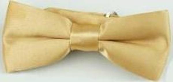 Gold Çocuk Boy Düz Renk Saten Papyon - CP-51 - Image 1