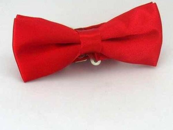 Kırmızı Çocuk Boy Düz Renk Saten Papyon - CP-03 - Image 1