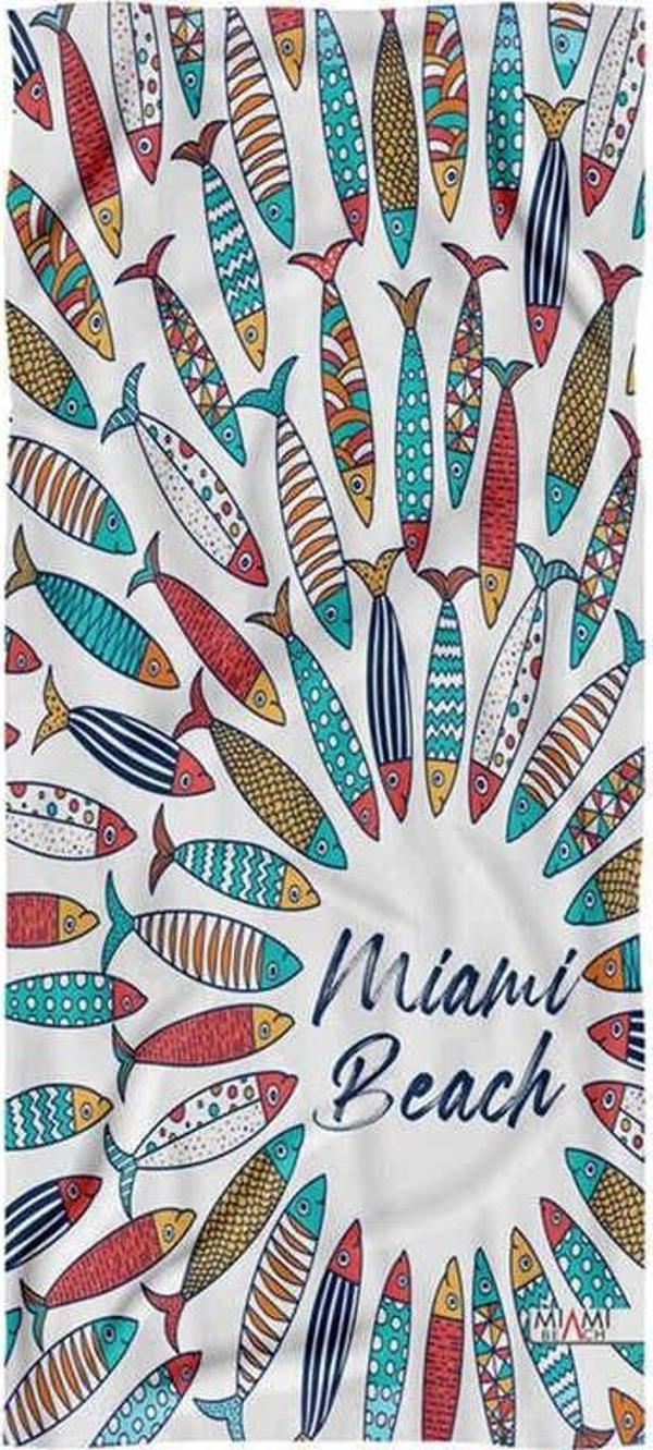 Dijital Baskılı Deniz Havuz Plaj Havlusu 70x140 cm. - H028 - Image 1