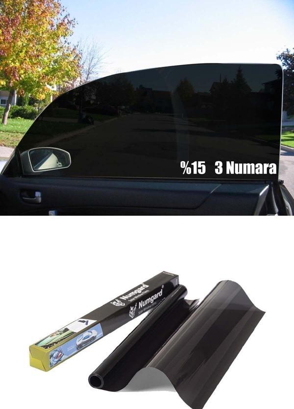 Oto Cam Filmi Çizilmez 1. Kalite 75 Cm x 6 Metre %15 Koyuluk 3 Numara - Image 1