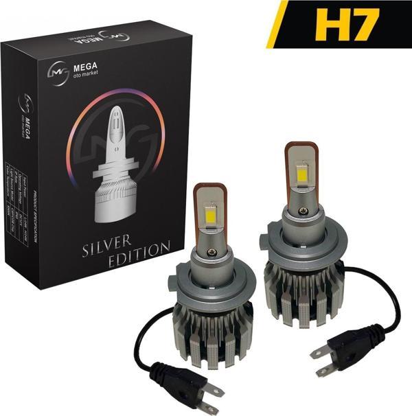 Slim Led Xenon V2 12-24 Volt Silver Edition Csp Led H1 H4 H7 H11 9006 9005 - Image 1