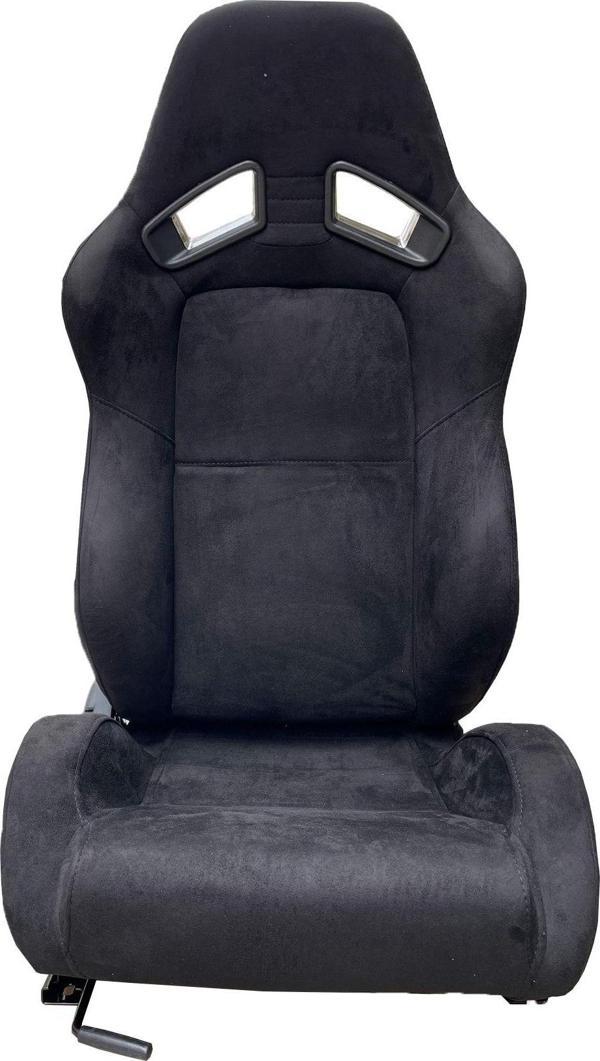 Spor Koltuk Alcantara Siyah Süet 1 Takım 2 Adet - Image 1