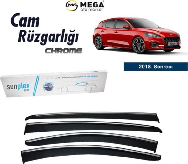 Ford Focus 5 Hb 2018- Sonrası Krom Cam Rüzgarlığı - Image 1