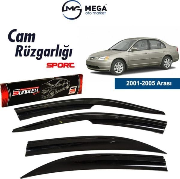 Honda Civic 2001-2005 Arası Mugen Cam Rüzgarlık - Image 1
