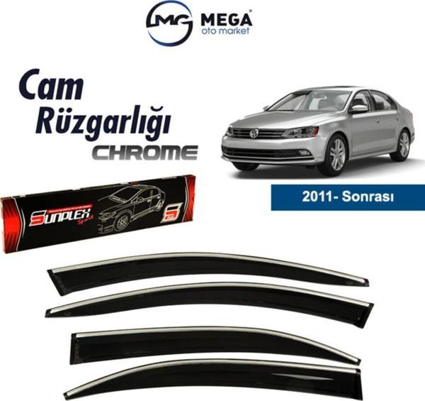Vw Jetta 2011- Sonrası Krom Cam Rüzgarlık - Image 1