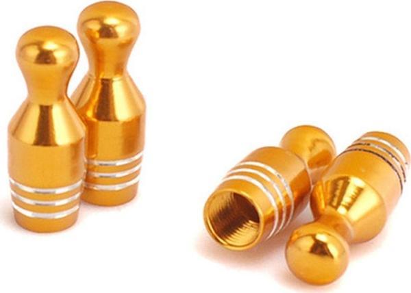 Oto Araba Sibop Kapağı Seti Metal Bowling 4'lü Set Gold - Image 1