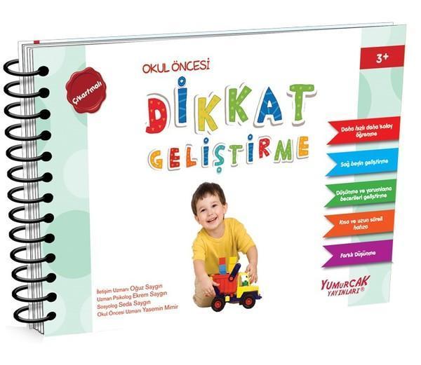 Dikkat Geliştirme 3 Yaş Kitabı - Yumurcak Yayınları - Image 1