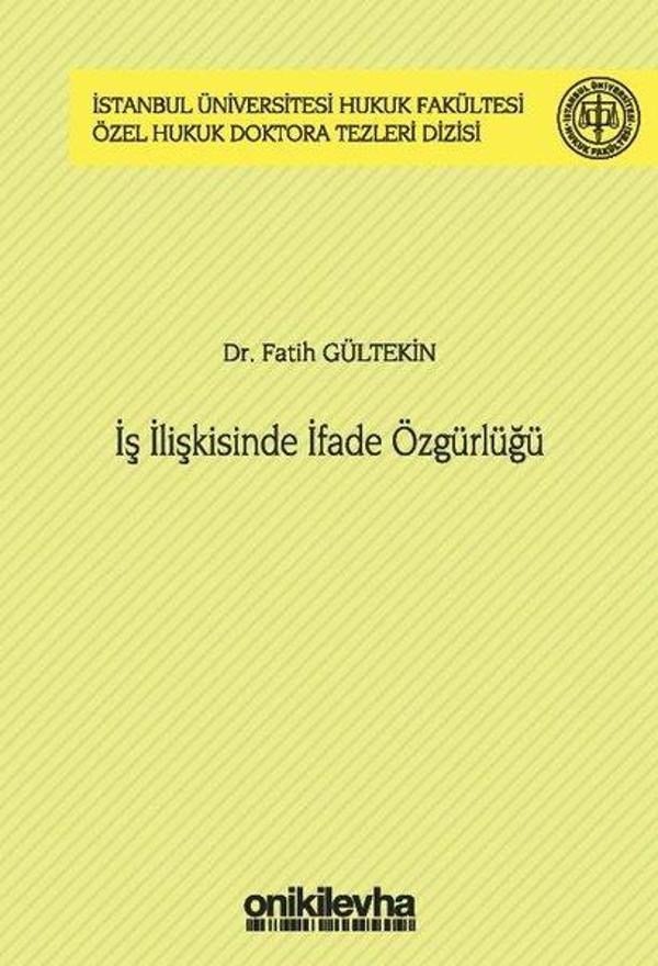 İş İlişkisinde İfade Özgürlüğü - On İki Levha Yayıncılık - Image 1