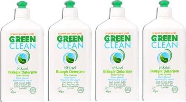 Green Clean Bitkisel Elde Yıkama Bulaşık Deterjanı 730 ml 4 Adet - Image 1