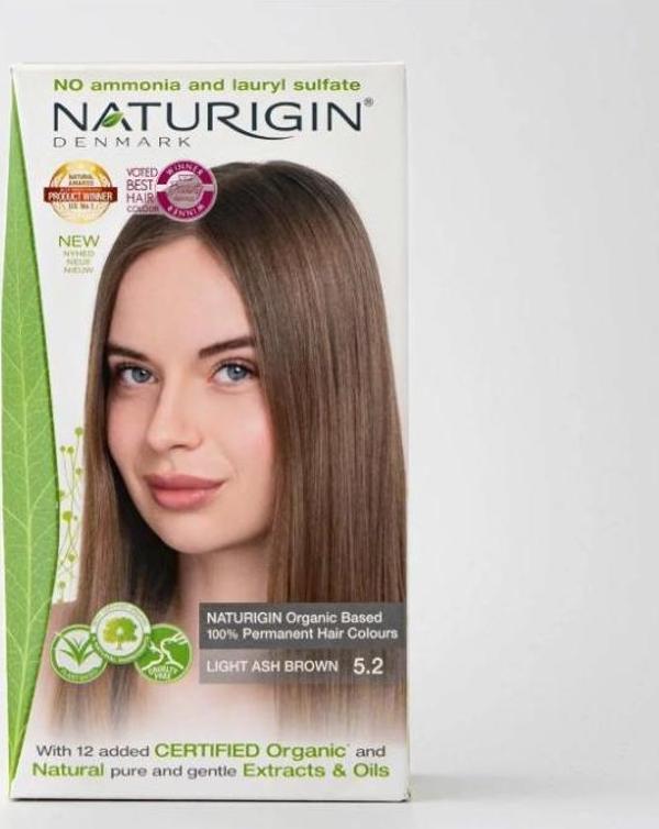Naturigin Organik İçerikli Saç Boyası 5.2 Açık Küllü Kumral - Image 1