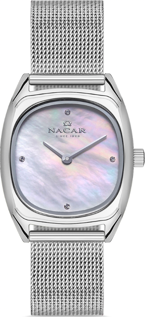 Nacar NC17-3920579-ASMS Çelik Hasır Band Kadın Kol Saati - Image 1