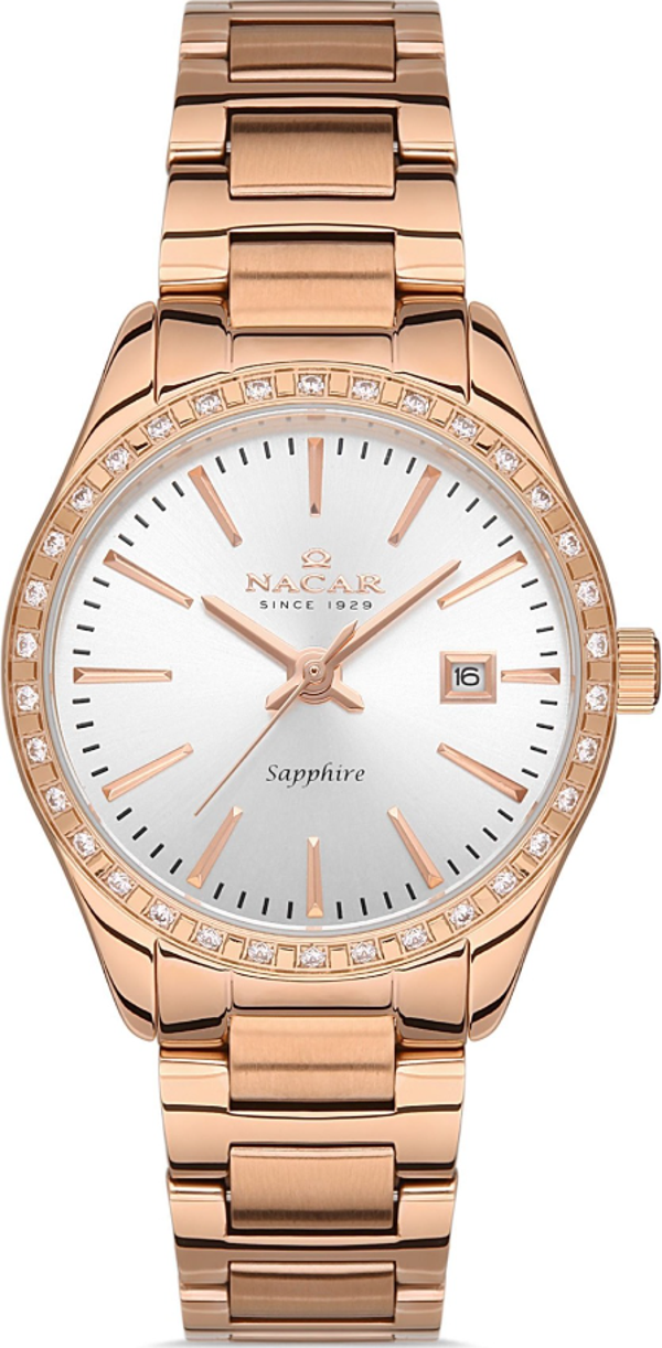 Nacar NC33-398305-RWMS Pembe Metal Band Kadın Kol Saati - Image 1