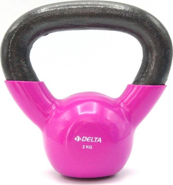 Delta 2 Kg. Çaydanlık Tipi Lila Demir Dambıl - Kettlebell - Image 1