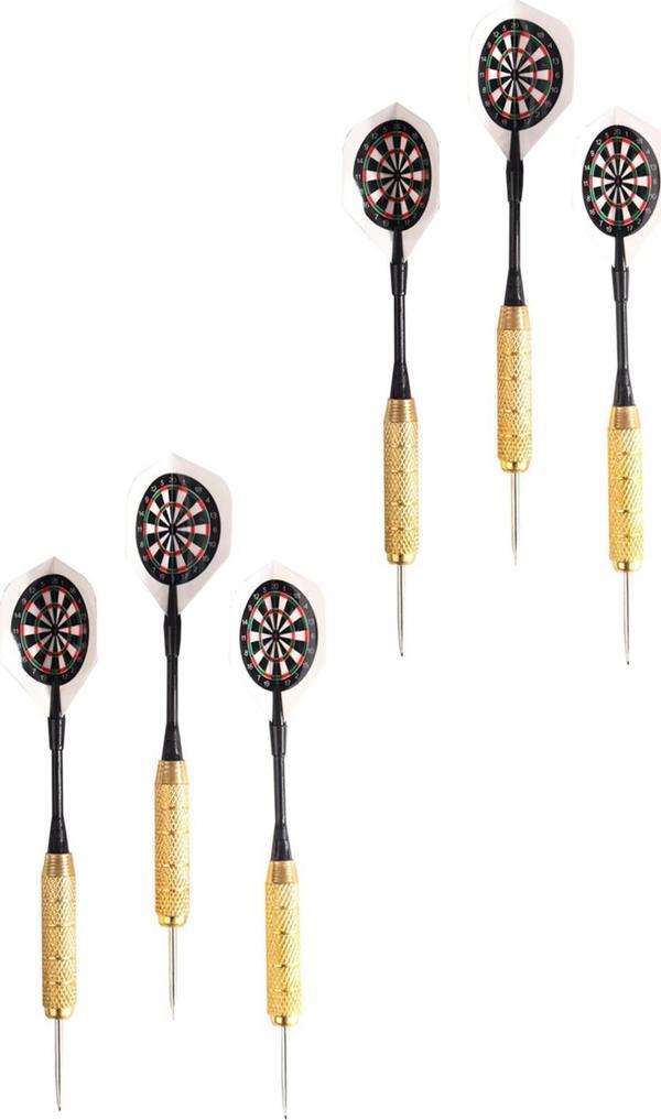 Delta 6 Adet 22 Gram Dart Oku Çelik Uç Pirinç Gövde Renkli Kanat Dart Oku Seti - Image 1