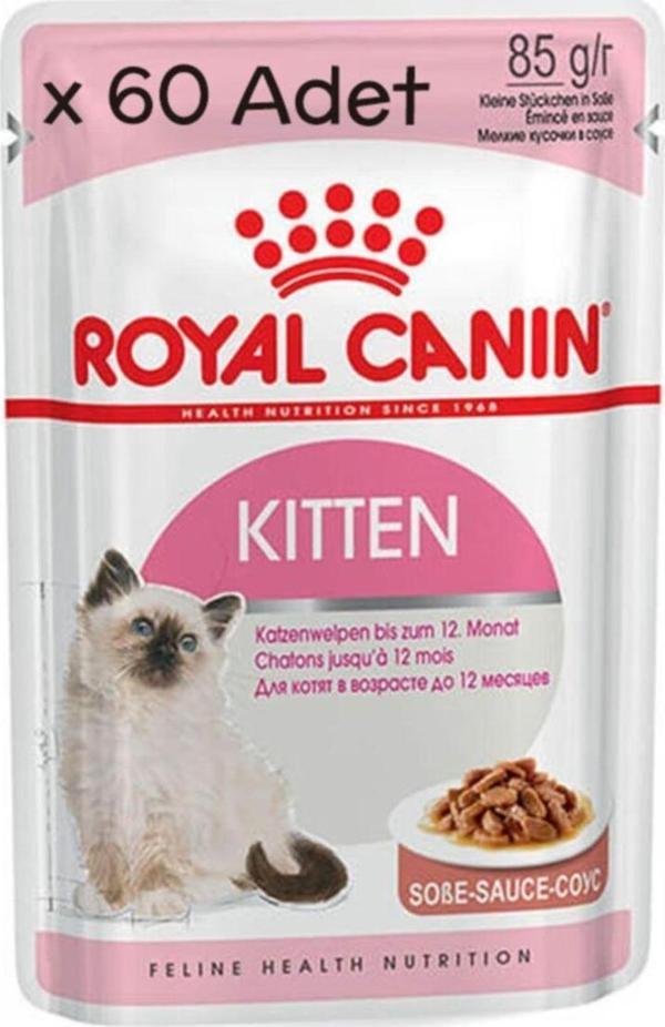 Royal Canin Kitten Gravy Pouch Yavru Kedi Maması 85 Gr X 60 Adet - Image 1