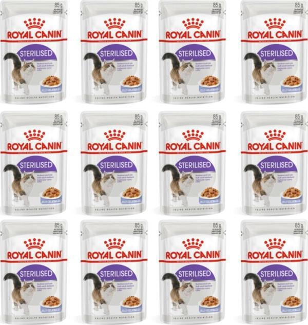 Royal Canin Sterilised Jelly Kısırlaştırılmış Yaş Kedi Maması 85 Gr X 12 Adet / Konserve Pouch - Image 1