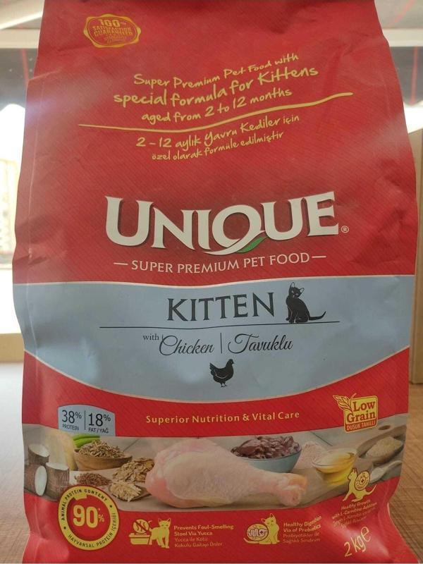 Unique Kedi Kitten Tavuklu Kuru Mama 2Kg - Image 1