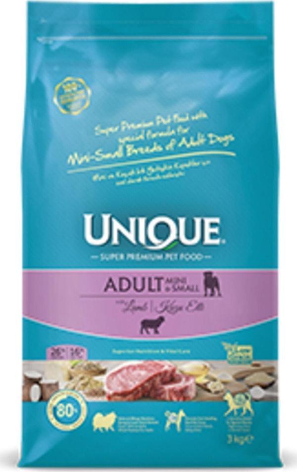 Unique Küçük Irk Yetişkin Kuzu Etli Kuru Köpek Maması -3 Kg - Image 1