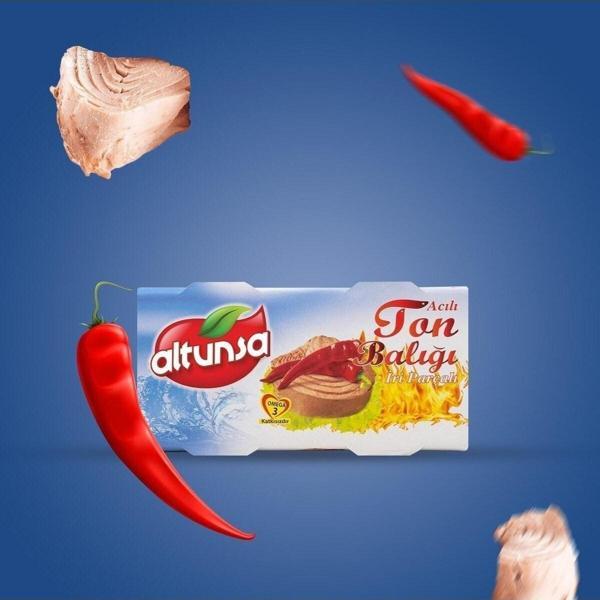 Altunsa Ton Balığı Acılı 2 Adet × 160 Gr - Image 1